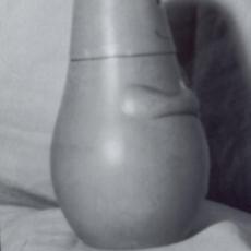 Barbapapa, profil, tirage, sténopé, 1999.